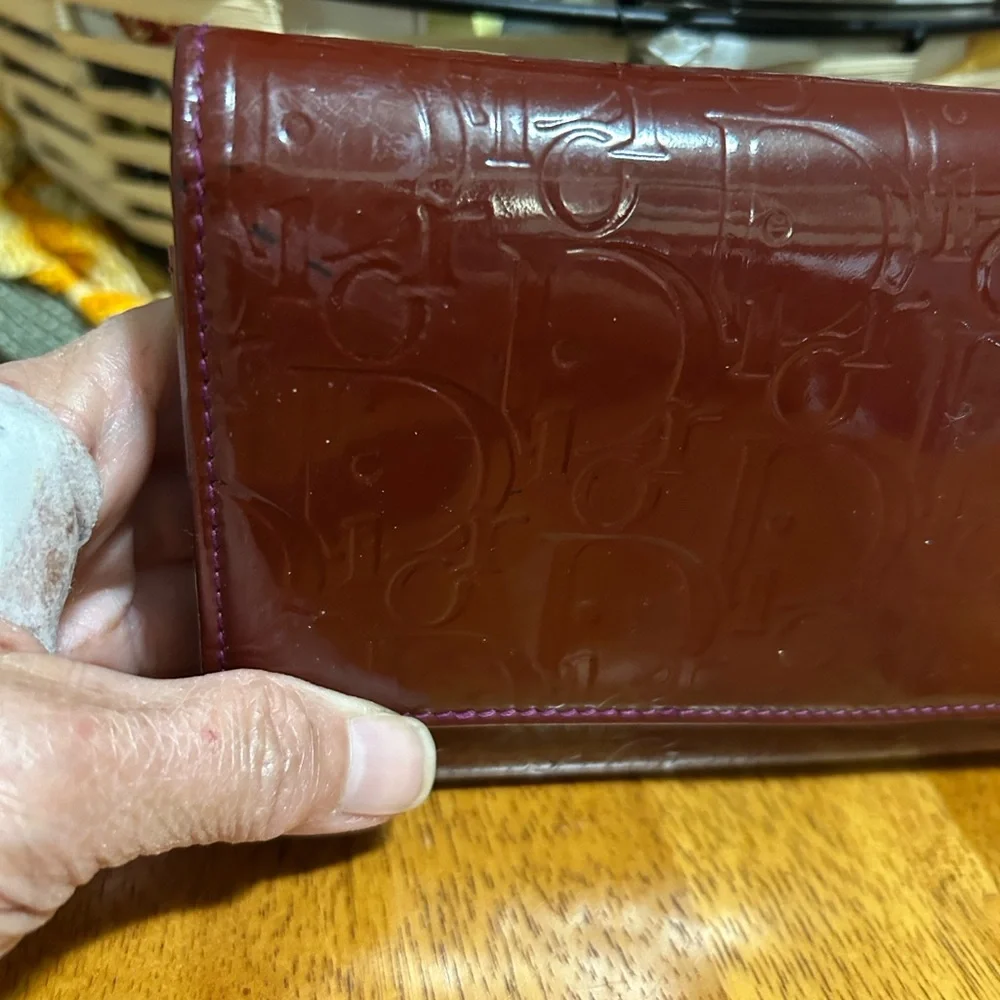 Dior Burgundy Wallet